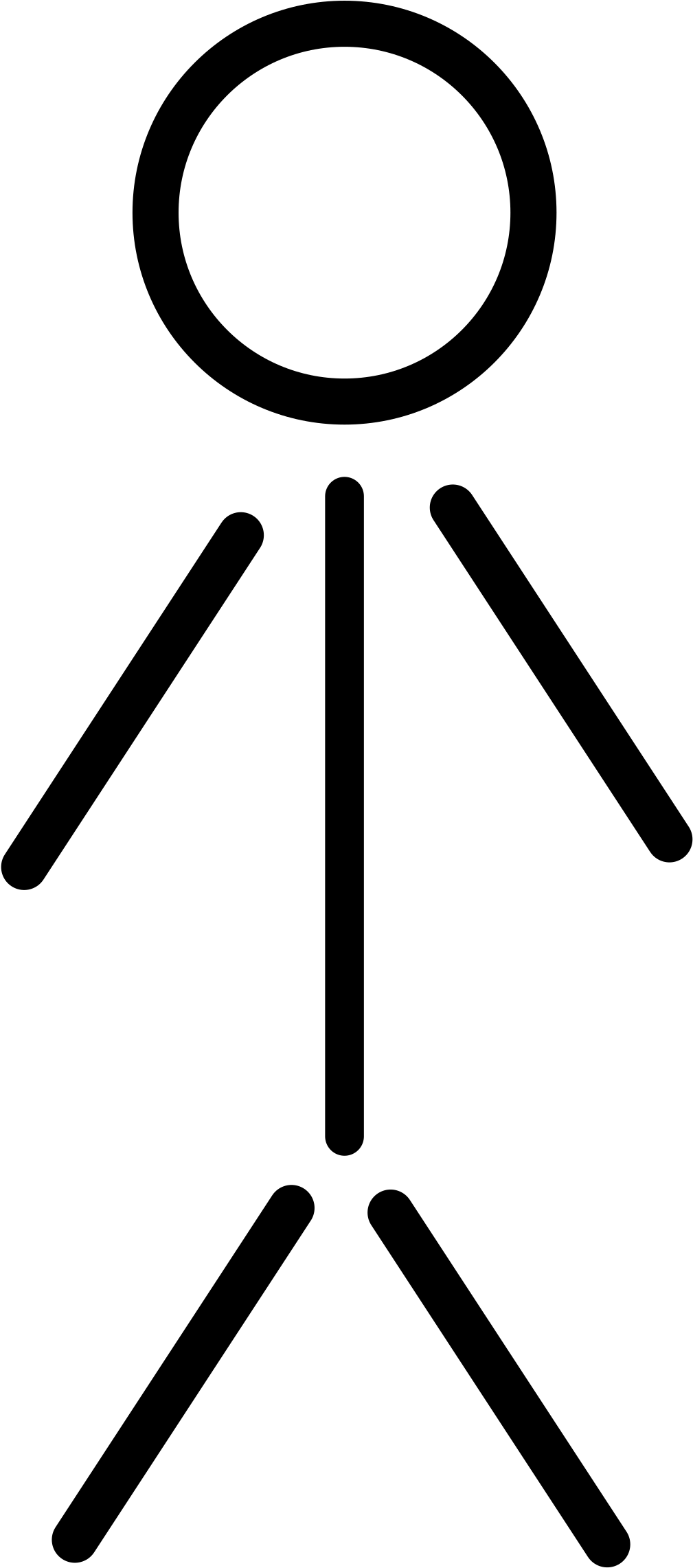 People - Clipart Stick Figure (1130x2400), Png Download