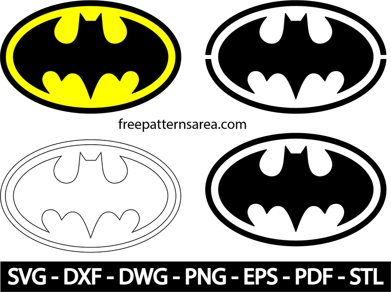 Download Batman Logo Template - Free Batman Svg PNG Image with No  Background 
