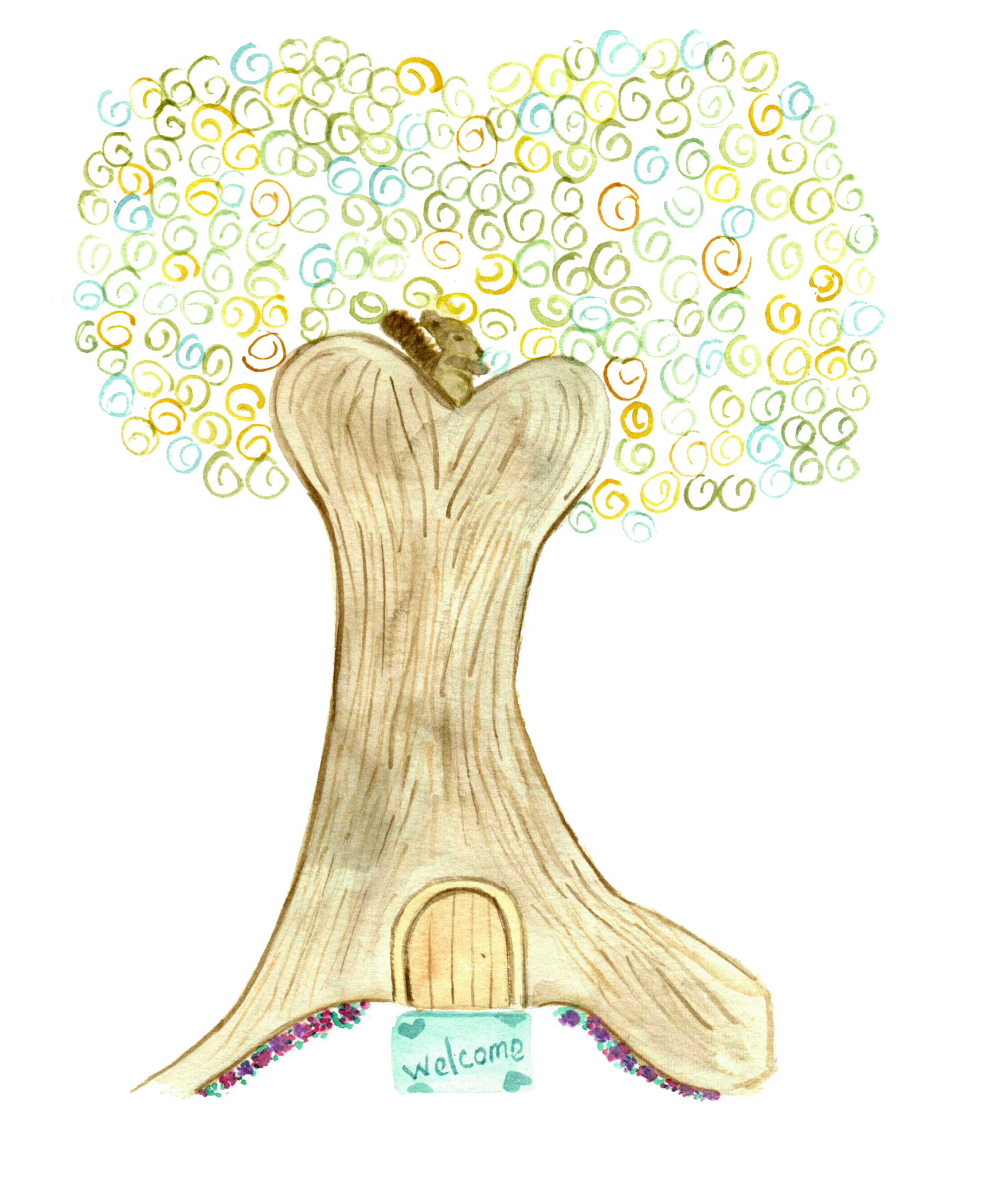 Lovespiraltree - Illustration (2576x3168), Png Download