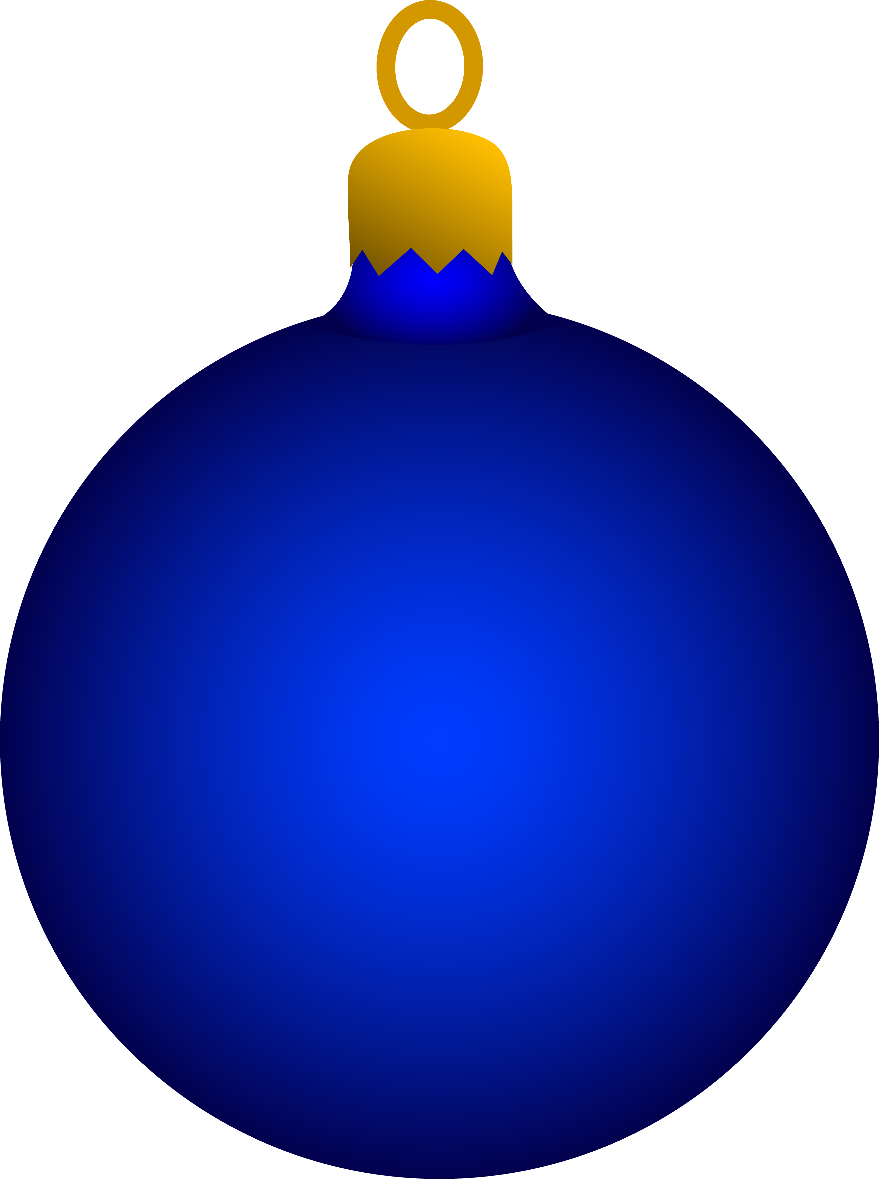 Christmas Ornaments Clipart - Blue Ornament Clipart (3525x4730), Png Download