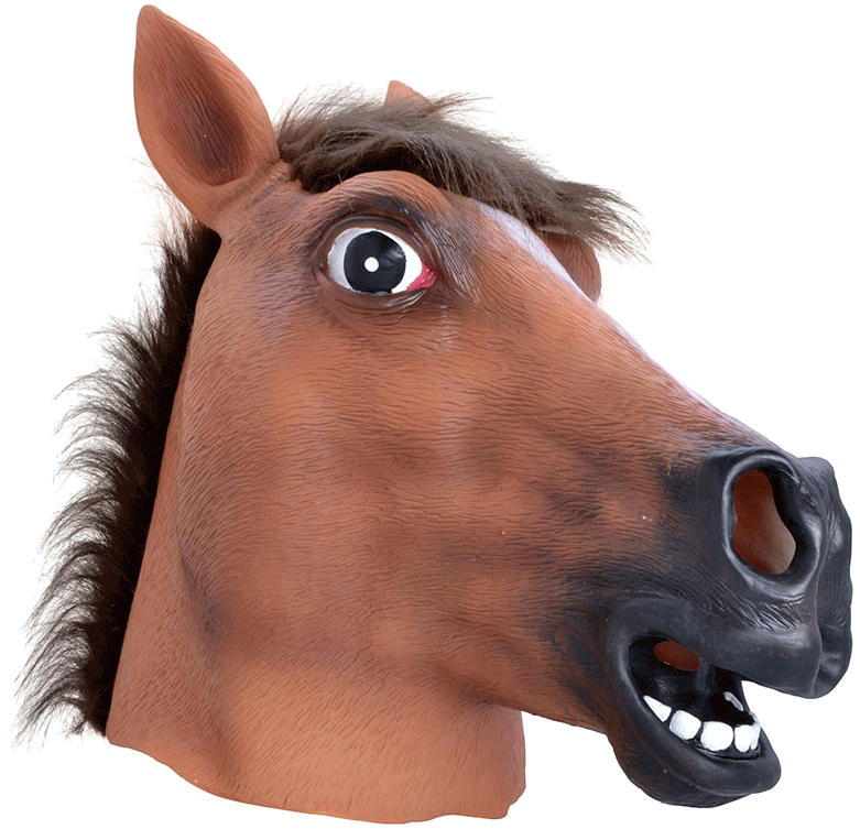 Brown Horse Mask - Horse Mask Png (780x780), Png Download