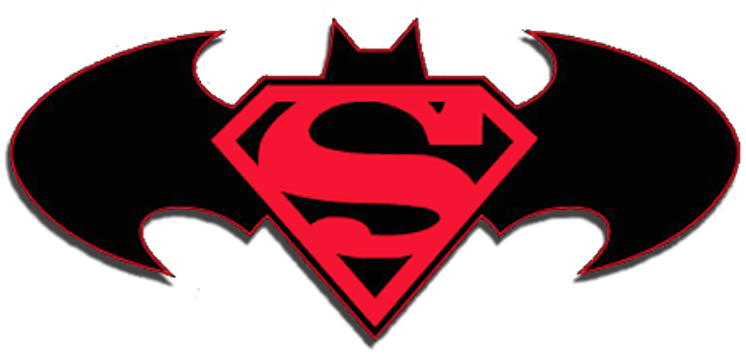 Superman Batman Logo - Superman Batman (500x245), Png Download