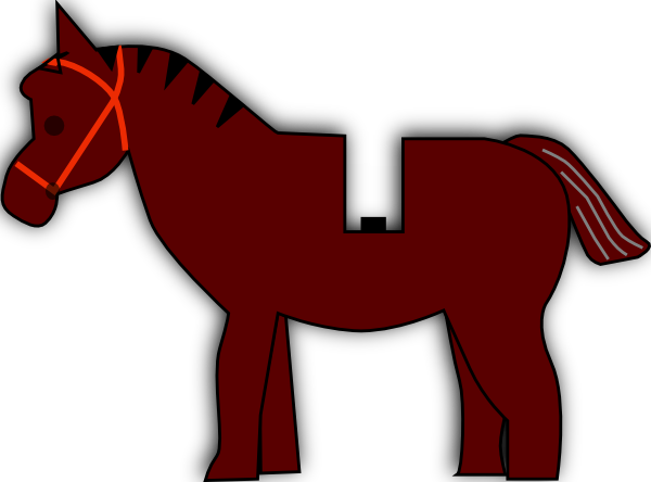 Free Vector Horse Lego Clip Art - Lego Horse Clipart (600x444), Png Download
