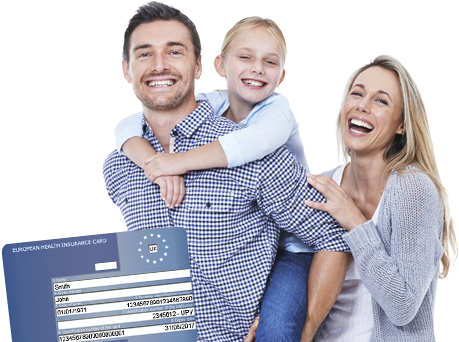 Ehic-family - Happy Family Png (466x341), Png Download