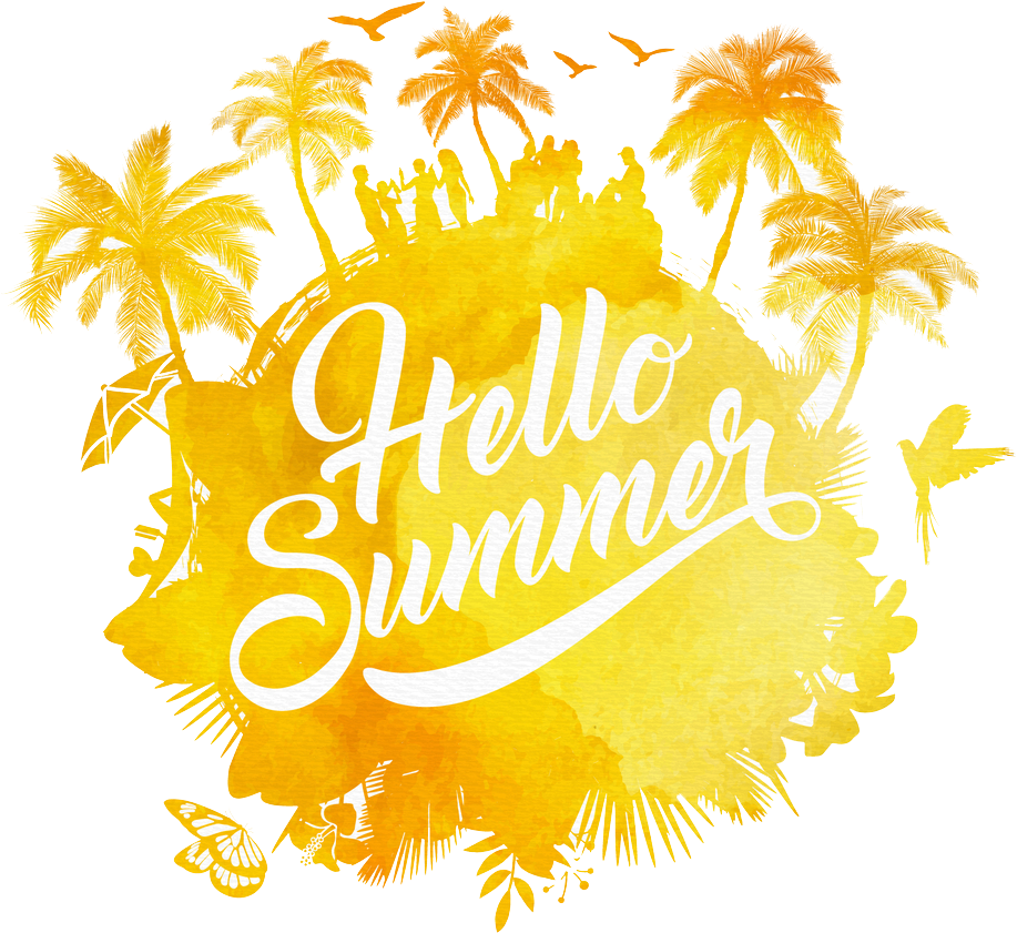 Watercolor Summer Png Image - Watercolor Painting (998x1000), Png Download