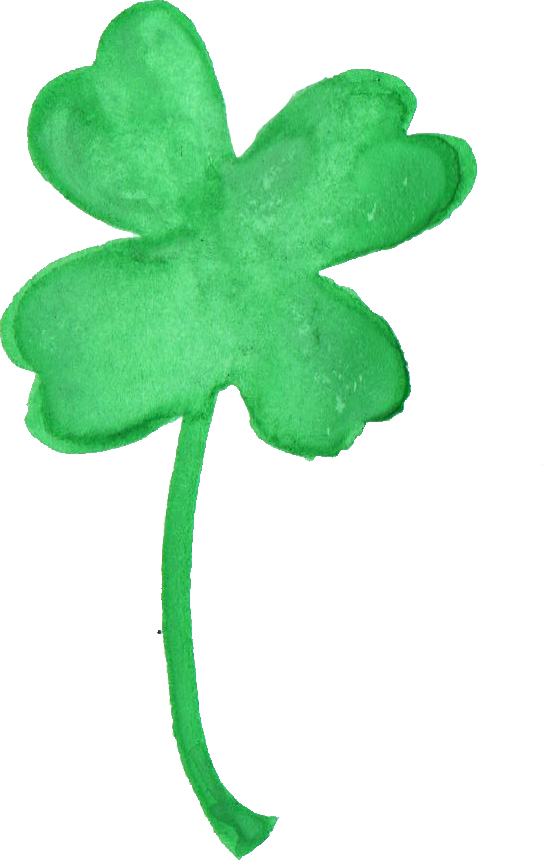 Free Download - Clover Watercolor Png (543x860), Png Download