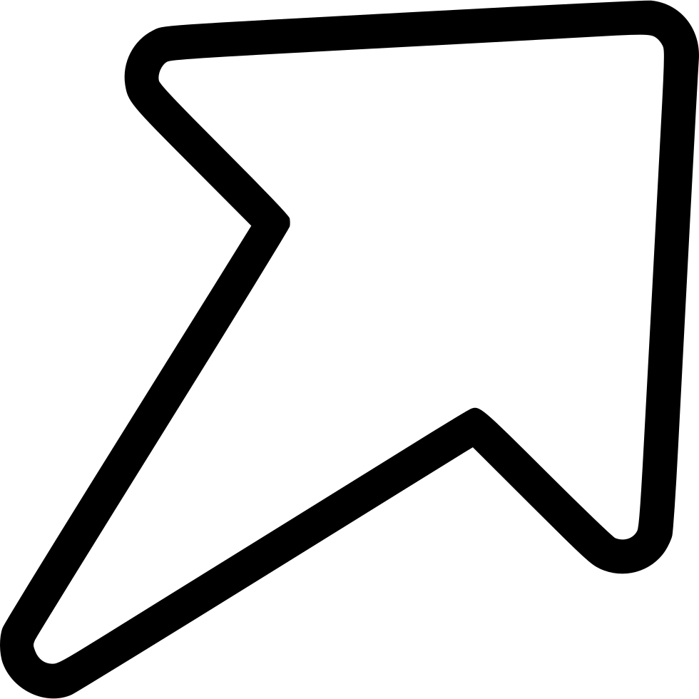 Diagonal North East Up Right Arrow Comments (980x980), Png Download