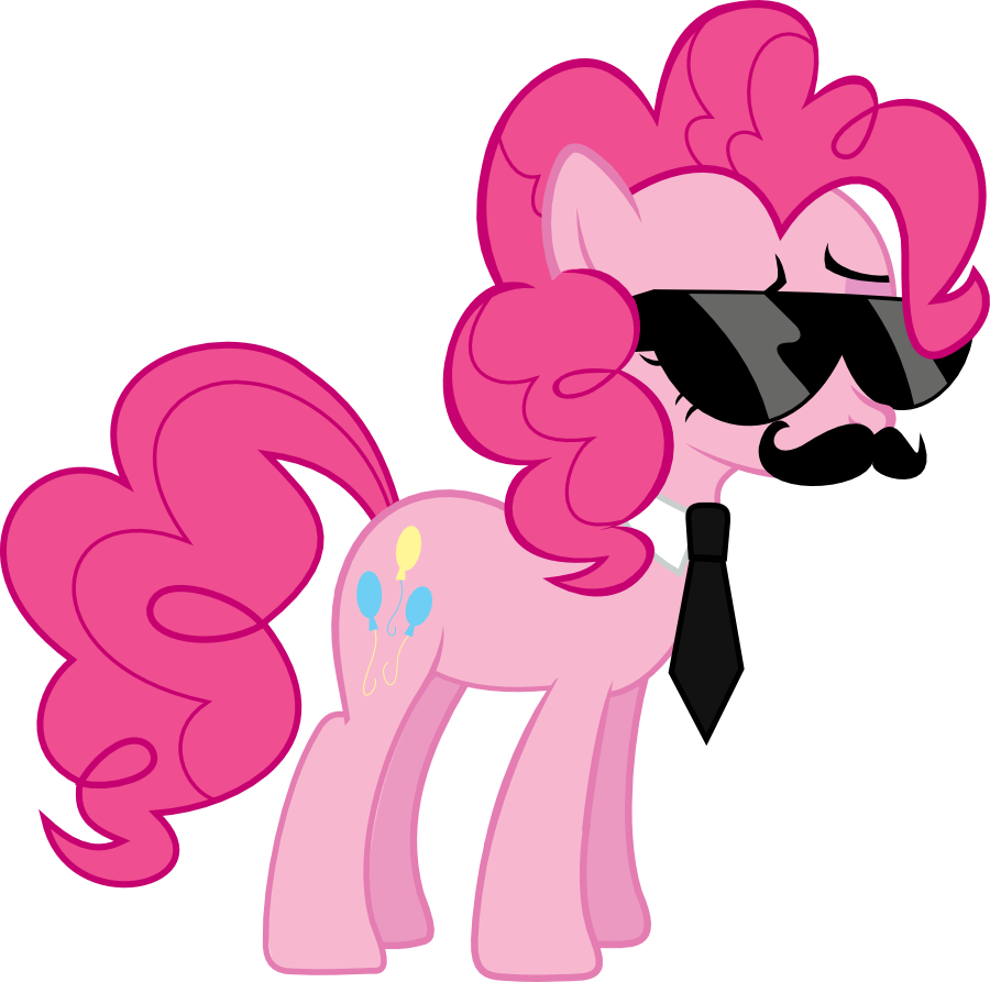 Kouma - Mlp Pinkie Pie Mustache (897x890), Png Download