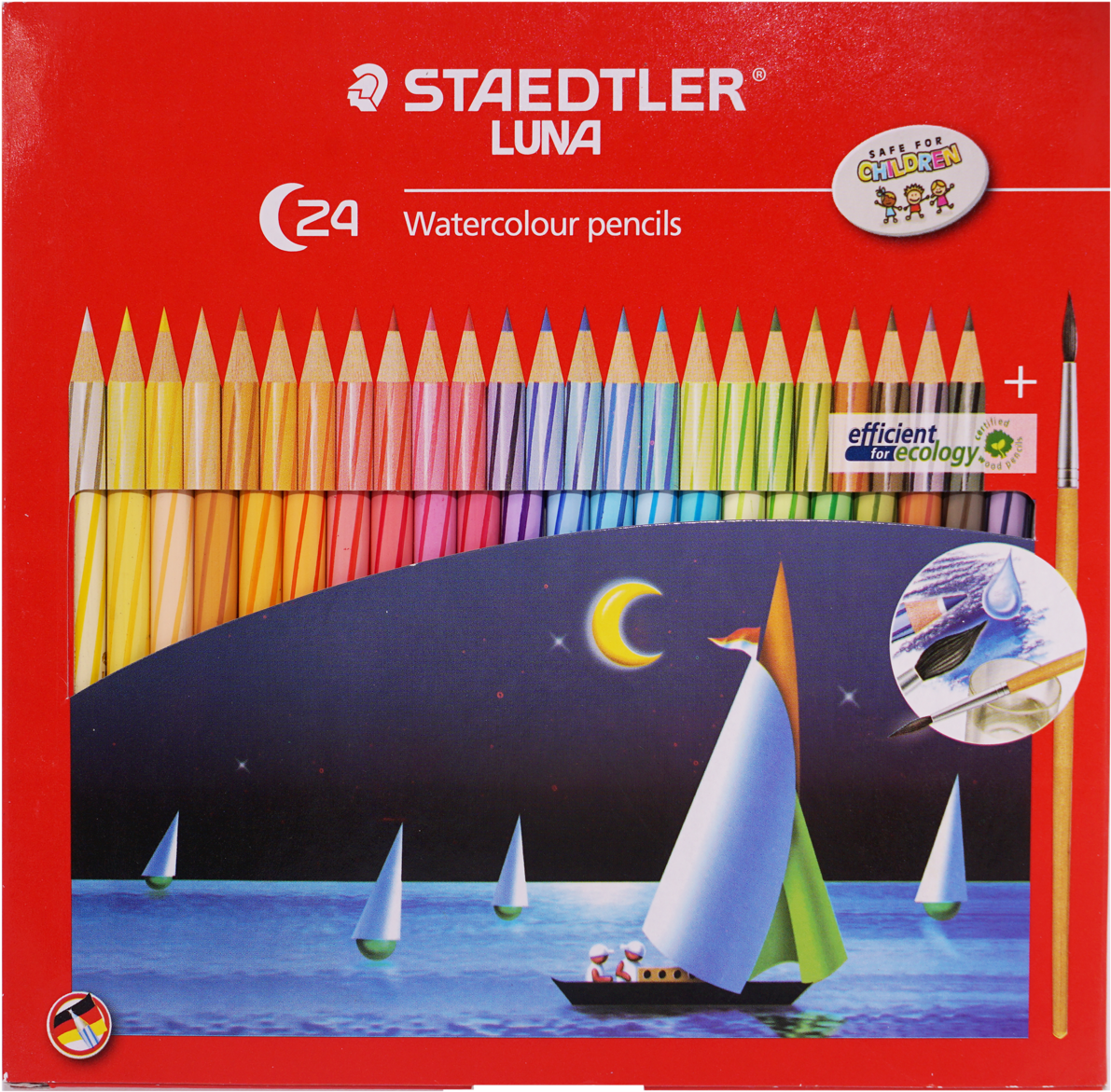 Staedtler Luna 137 Watercolour Pencil - Staedtler Colour Pencil 48 (1600x1600), Png Download