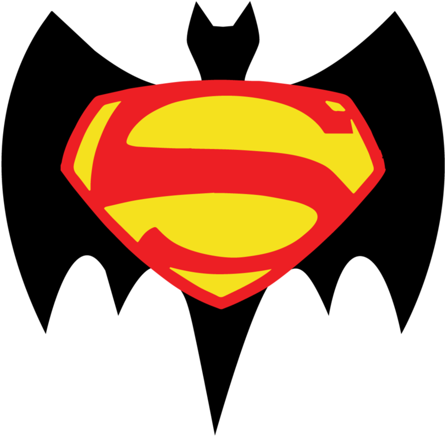 Batman Vs Superman Clipart At Getdrawings - Batman Superman Logo Png (900x888), Png Download