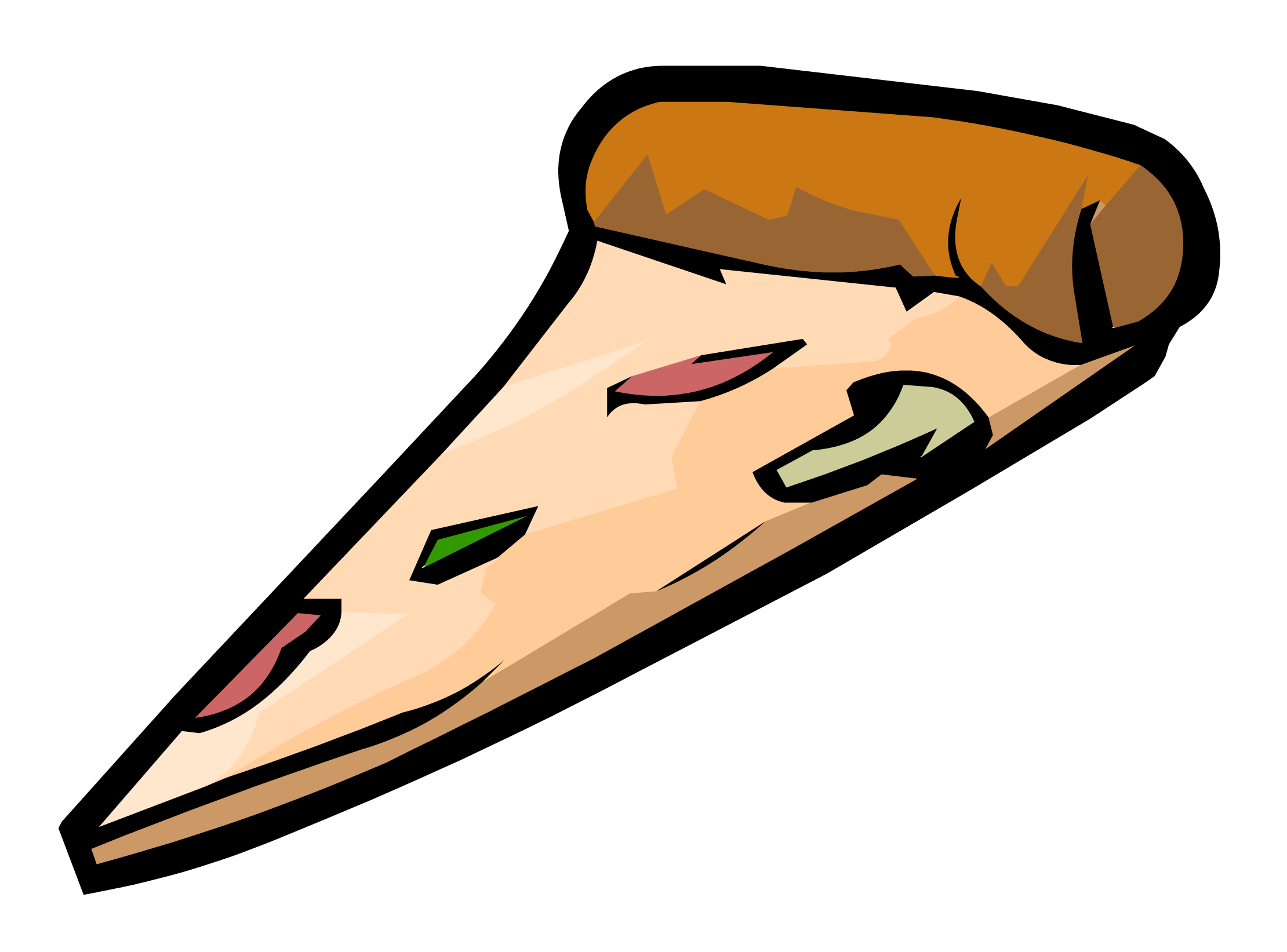 Pizza Slice Pin - Pizza Slice Cartoon Png (2220x1643), Png Download