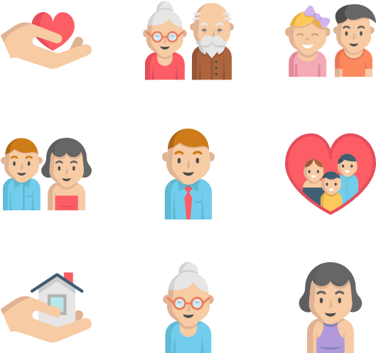 Family - Cartoon (600x564), Png Download