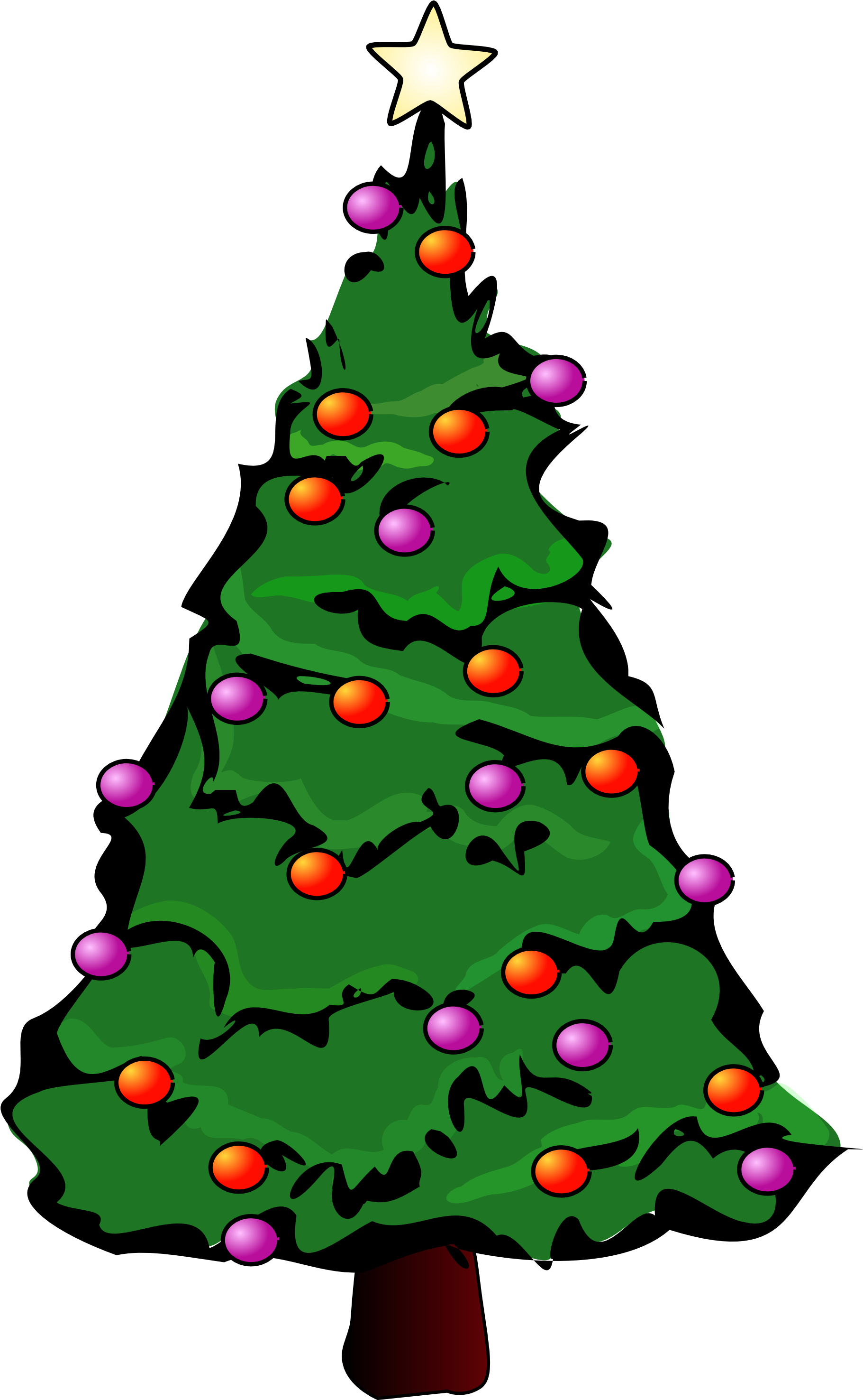 Christmas Tree Greeting Cards (402x599), Png Download