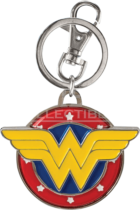 Colored Wonder Woman Logo Keychain - Iron Man Pewter Keychain (821x821), Png Download