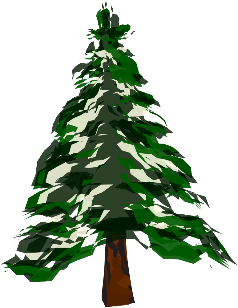 Winter Tree Clipart (500x648), Png Download