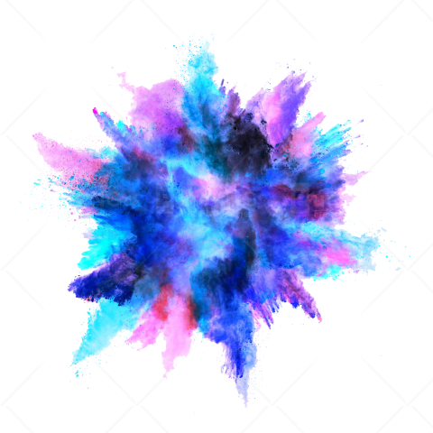 Go To Image - Color Powder Explosion Png (480x480), Png Download