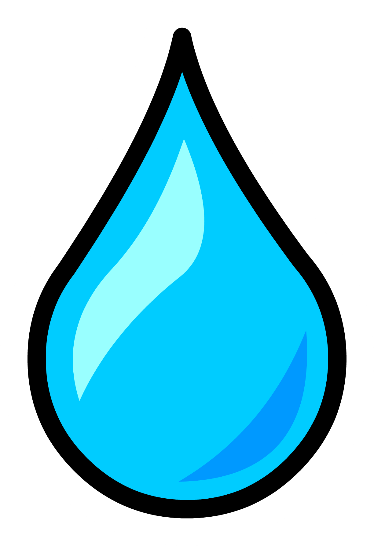 Water Droplet Pin - Drop Of Water Clipart (1224x1787), Png Download