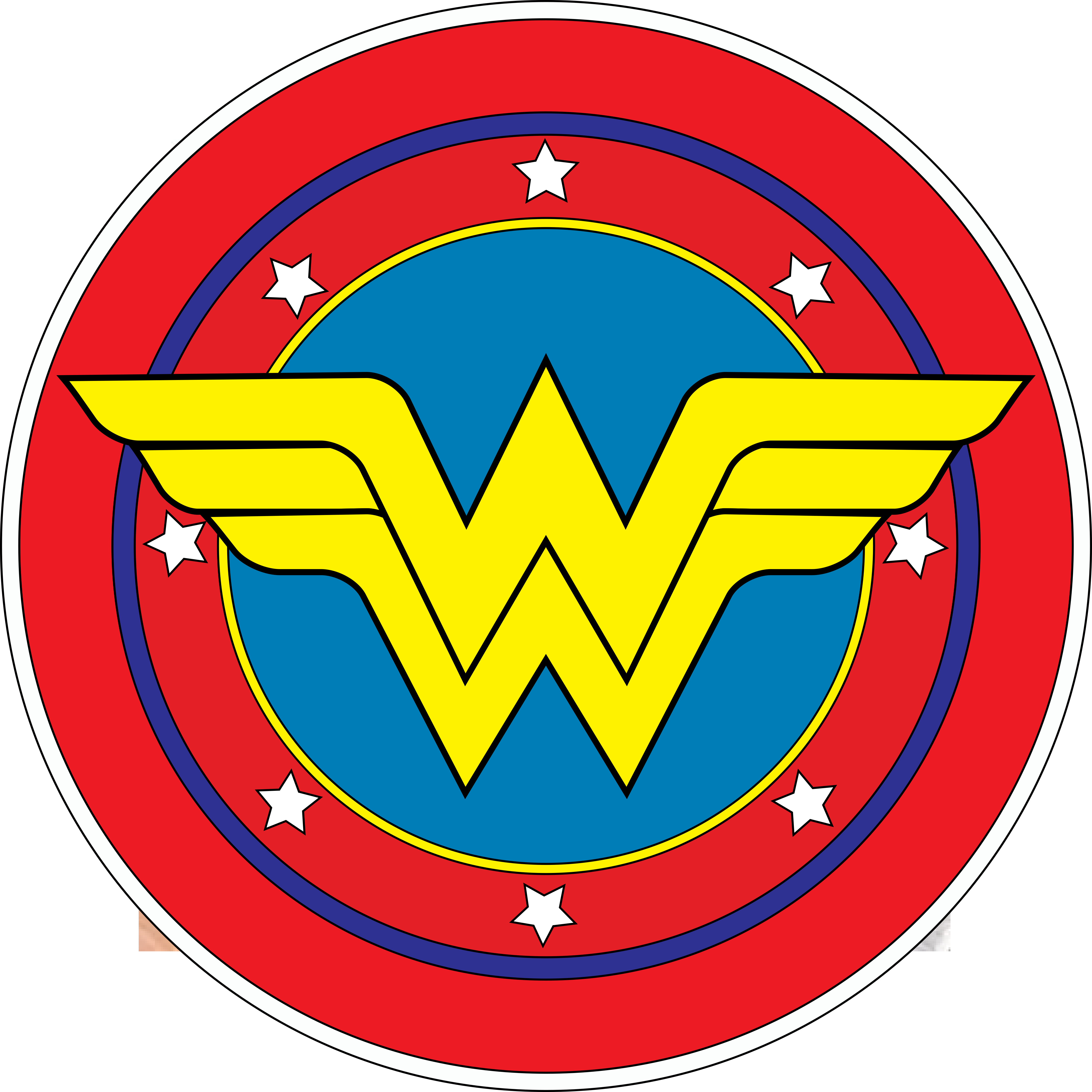 Wonderwoman Logo Superhero Amazonwarrior Warrior - Free Wonder Woman Logo (590x600), Png Download