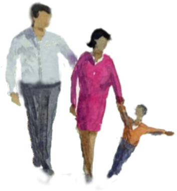 Us Street - Walking (385x420), Png Download