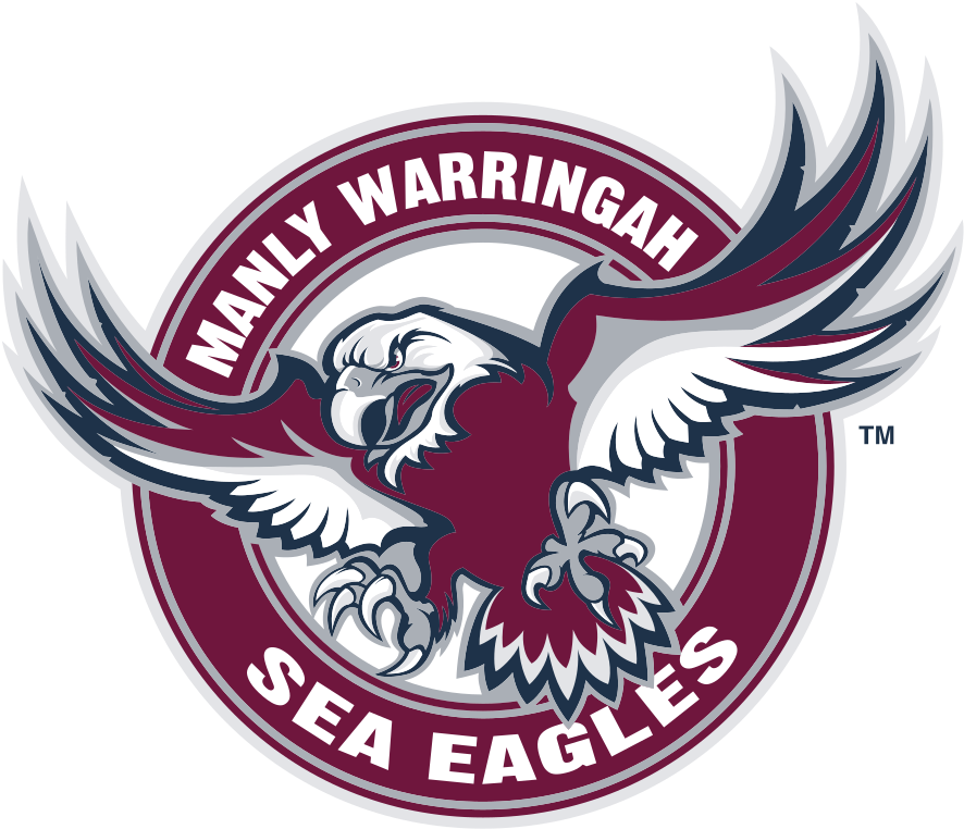 885px Manly Warringah Sea Eagles Logo - Manly Sea Eagles Logo (885x768), Png Download
