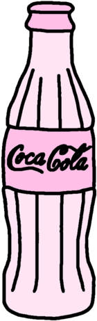 Bottle Drawing Coca Cola - Dibujo De Una Coca Cola (500x514), Png Download