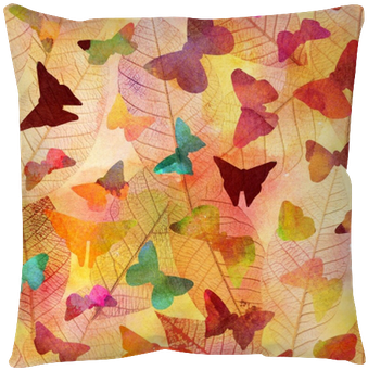 Seamless Watercolor Texture With Butterflies And Skeleton - Watercolor Painting (400x400), Png Download