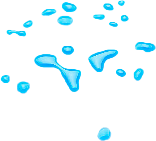 Water Drop Transparency And Translucency - Blue (1024x683), Png Download