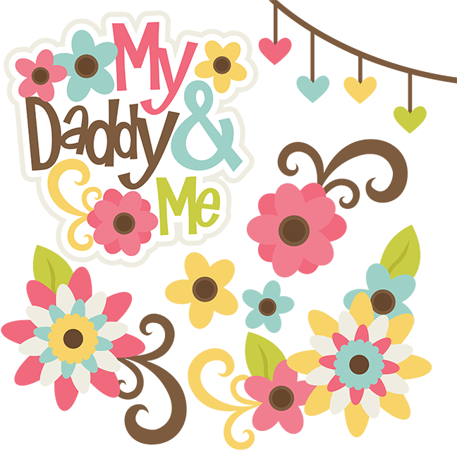My Daddy Me Files For Scrapbooking Family Cut Files - Daddy And Me Png (648x638), Png Download