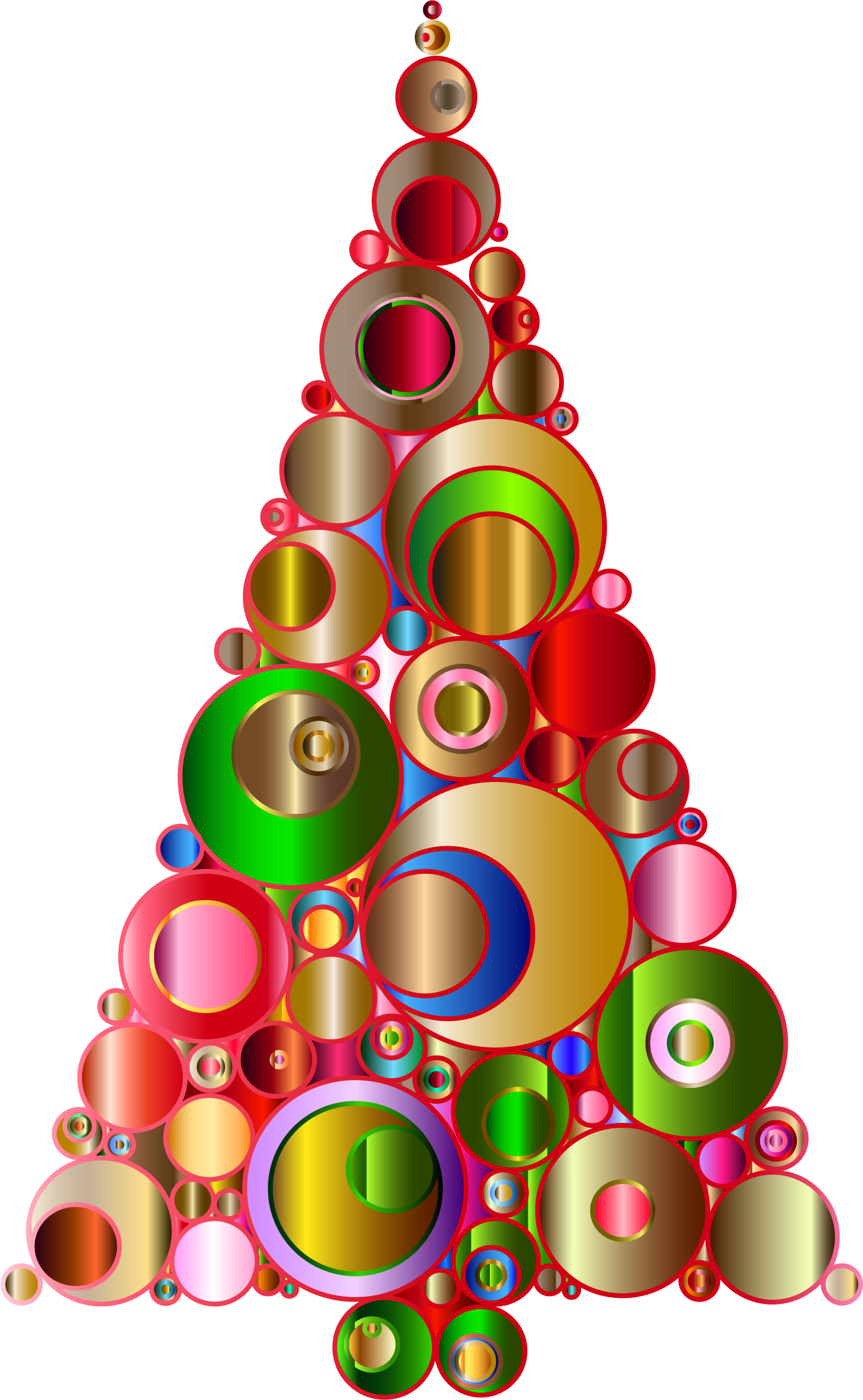 Abstract Christmas Tree Cliparts Msr-7 - Abstract Christmas Clip Art Free (1411x2288), Png Download