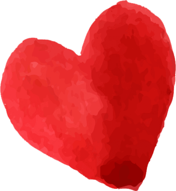 Beautiful Watercolor Heart Stickers By Digital Ruby, - Heart Watercolor (570x618), Png Download