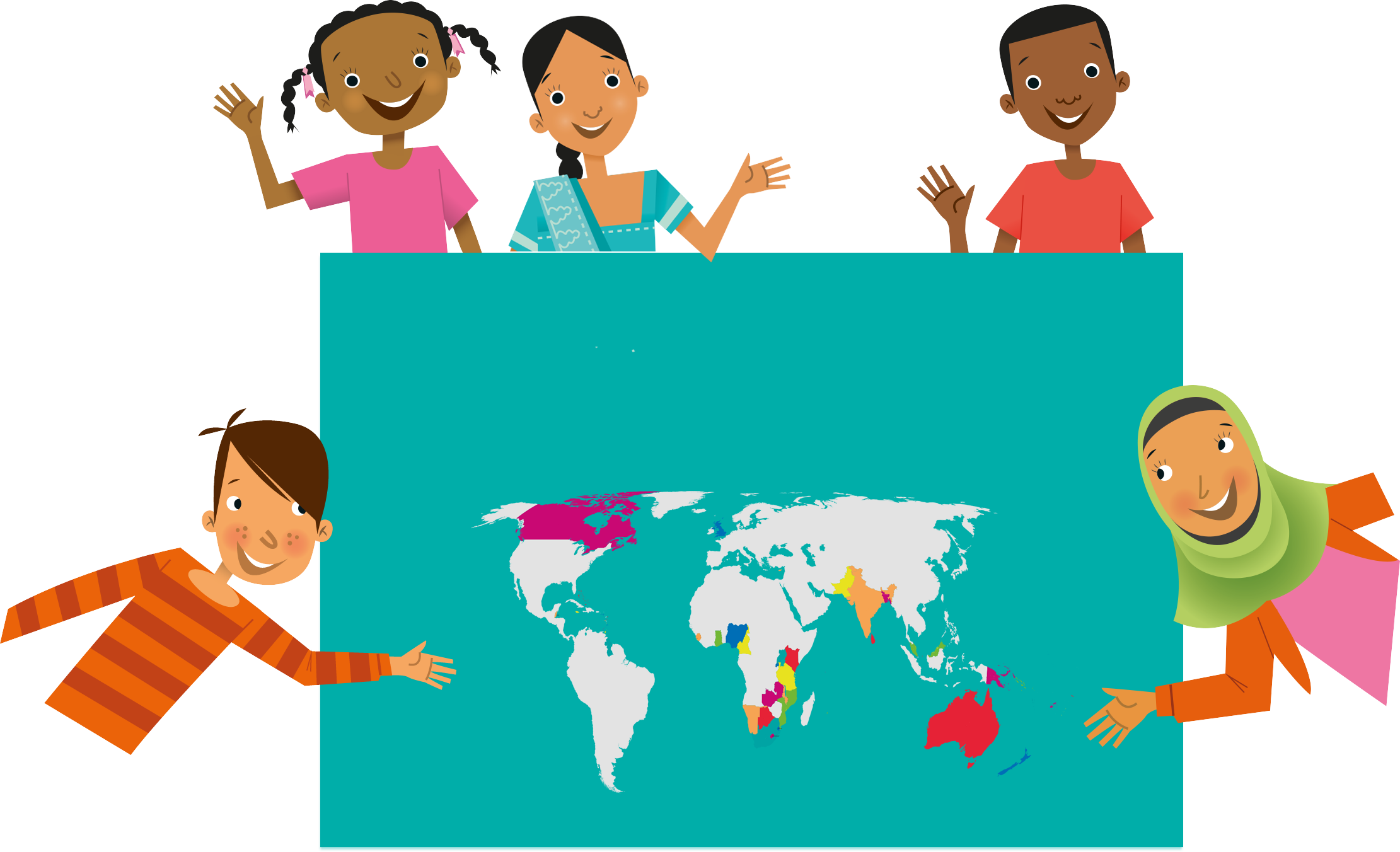 Clipart Kids Family - Essay Competition Queen Commonwealth 2018 (2221x1352), Png Download