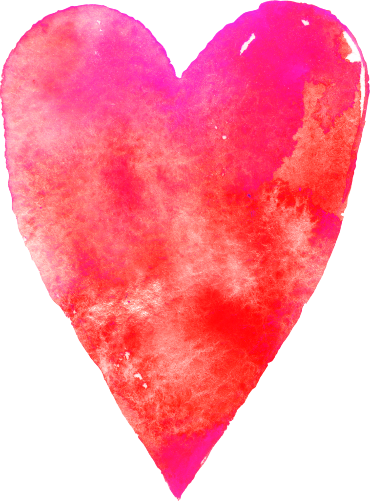 22 Watercolor Happyholiday - Heart (758x1024), Png Download