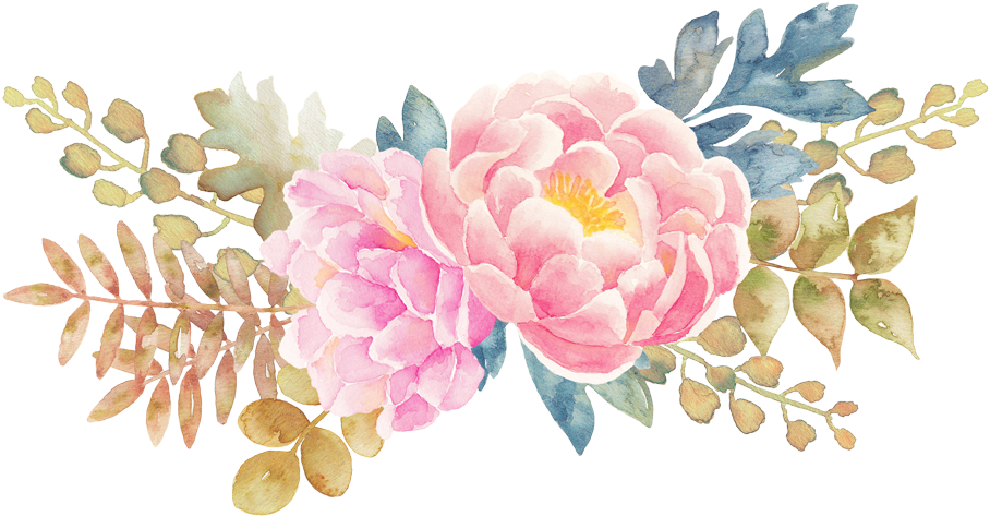 Watercolor Wreath Flower Png Fondo Transparente - Flowers Png (1000x579), Png Download