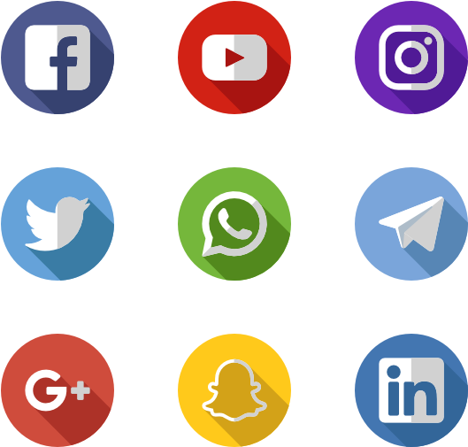 Social Media Icons - Social Media Apps Png (600x564), Png Download