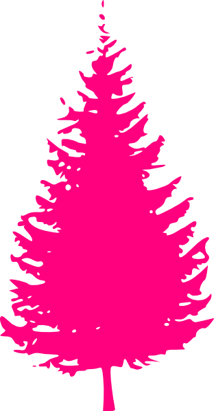 On Sale Christmas Clip Art - Pine Tree Silhouette (312x598), Png Download