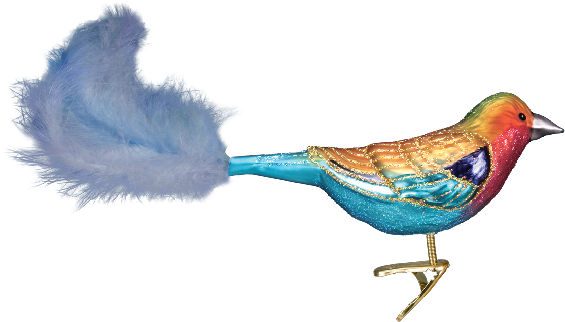 Bird Ornaments And Decorations - Old World Christmas Lilac-breasted Roller Glass Blown (1200x1200), Png Download