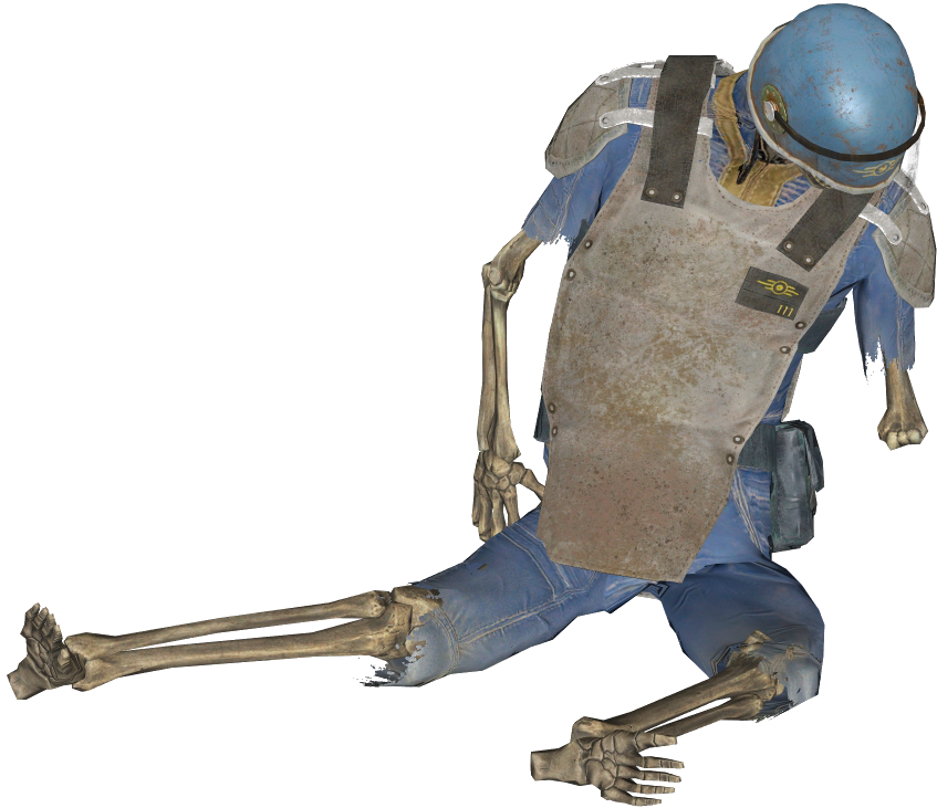 Fo4 Vault-tec Armor Skeleton - Fallout (856x736), Png Download