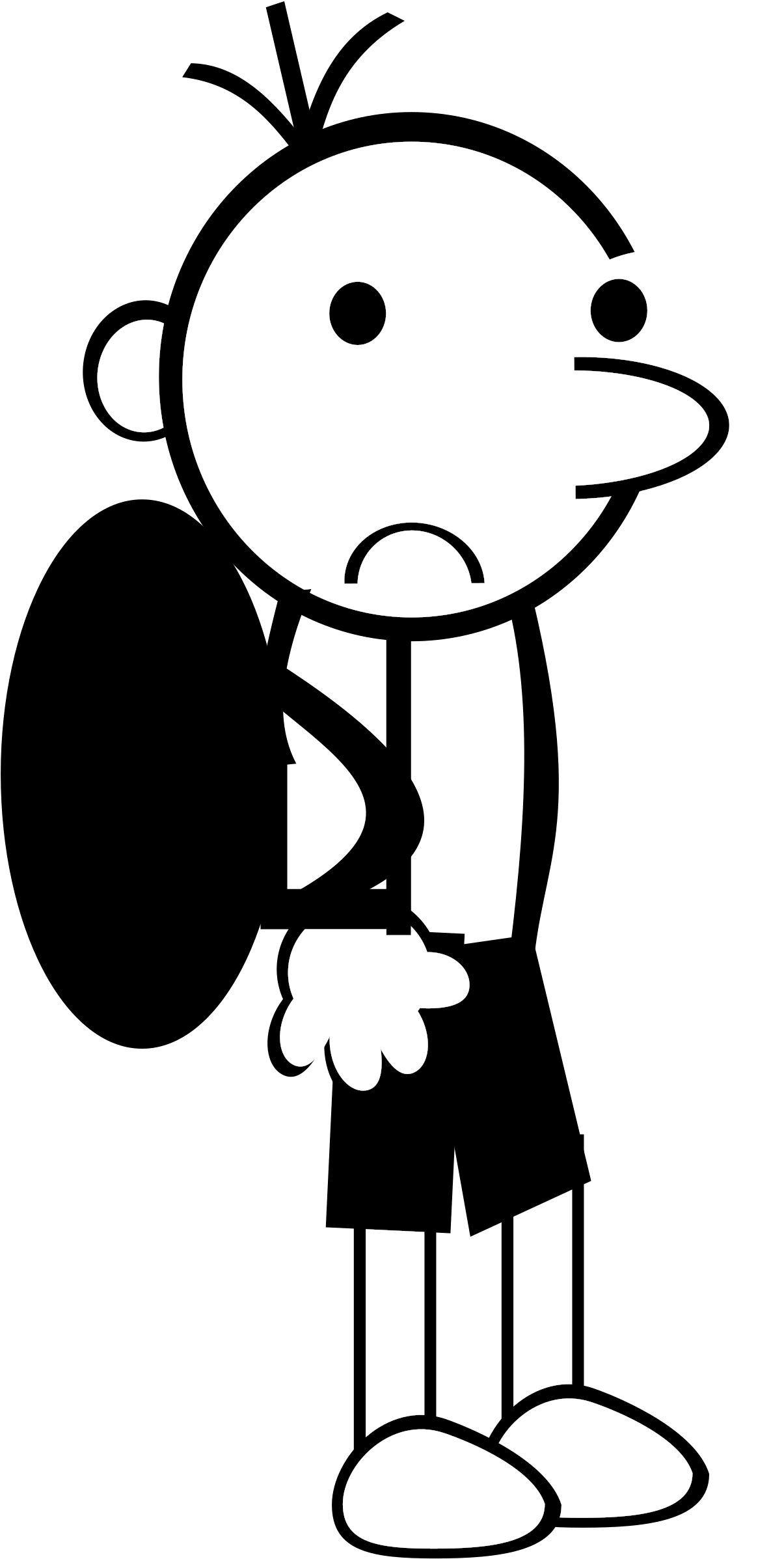 Sad Student Cliparts - Sad Boy Stick Figure (1205x2395), Png Download