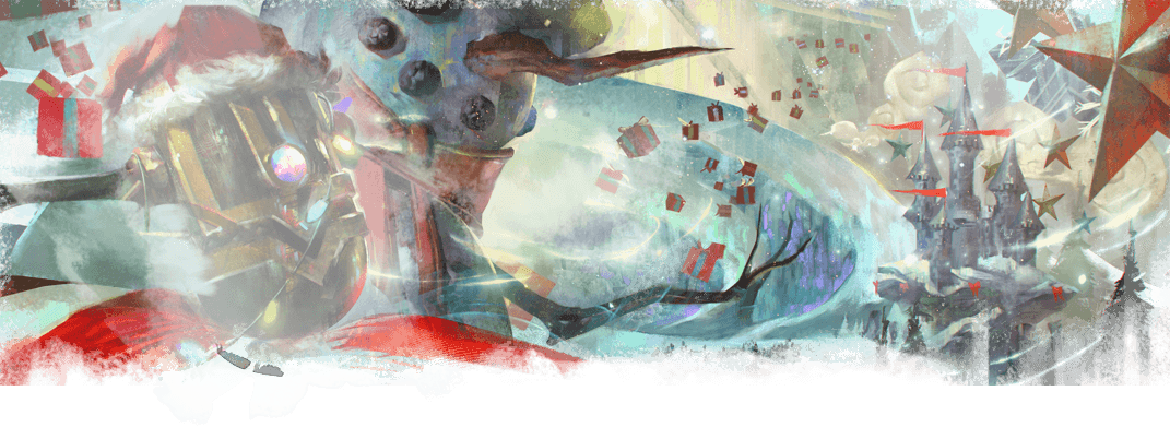 Fractured - Gw2 Wintersday (1071x391), Png Download