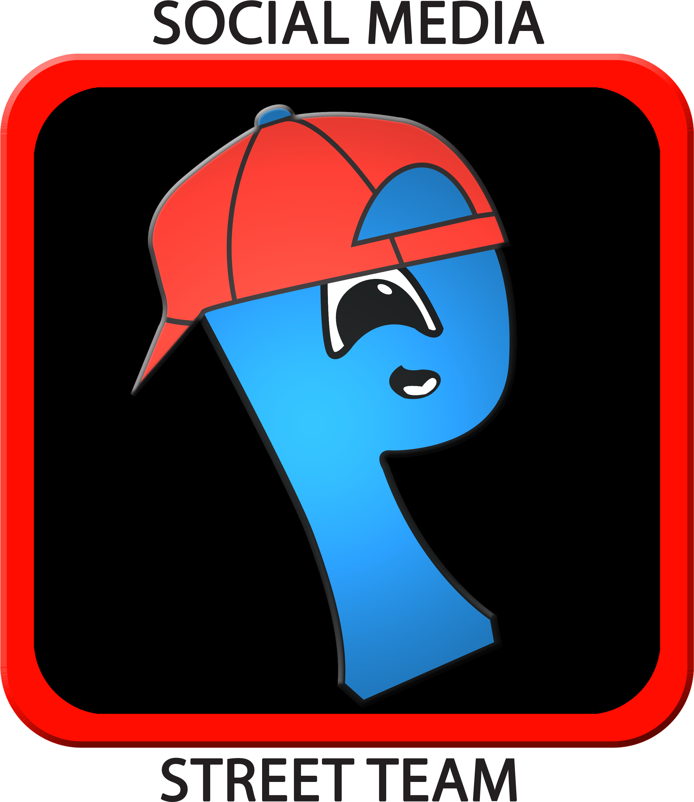Social Media Logo Red - Graphic Design (3300x3300), Png Download