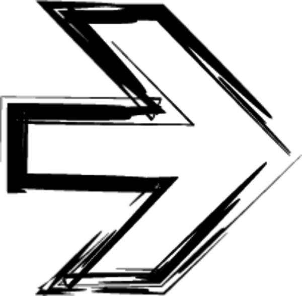 Arrows Sketch - Arrow Sketch Sign Png (600x588), Png Download