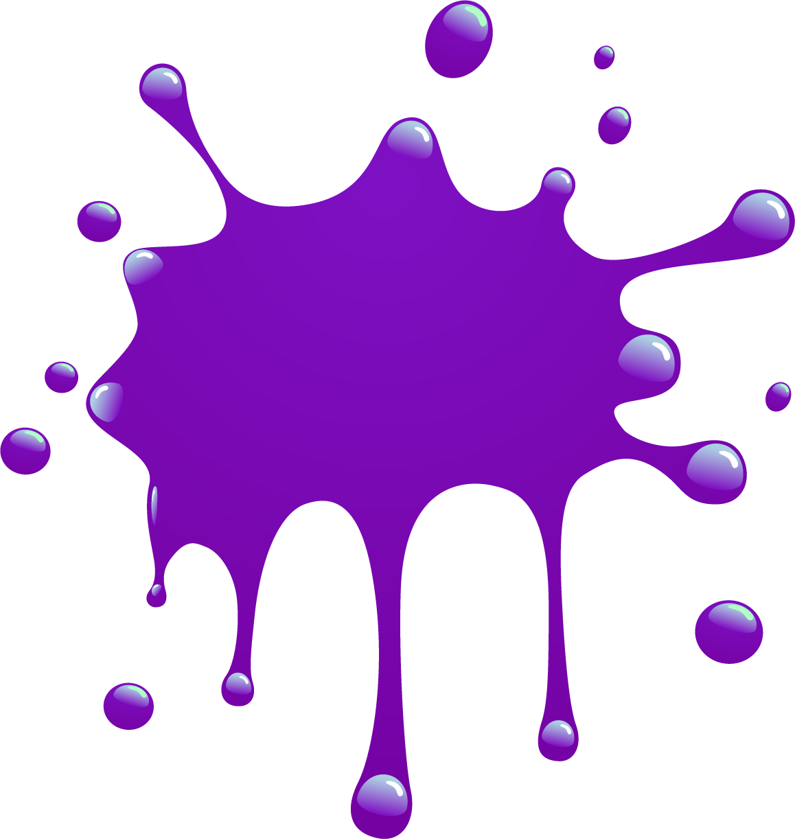 Purple Splat - Paint Splatter Clipart Png (1158x1222), Png Download