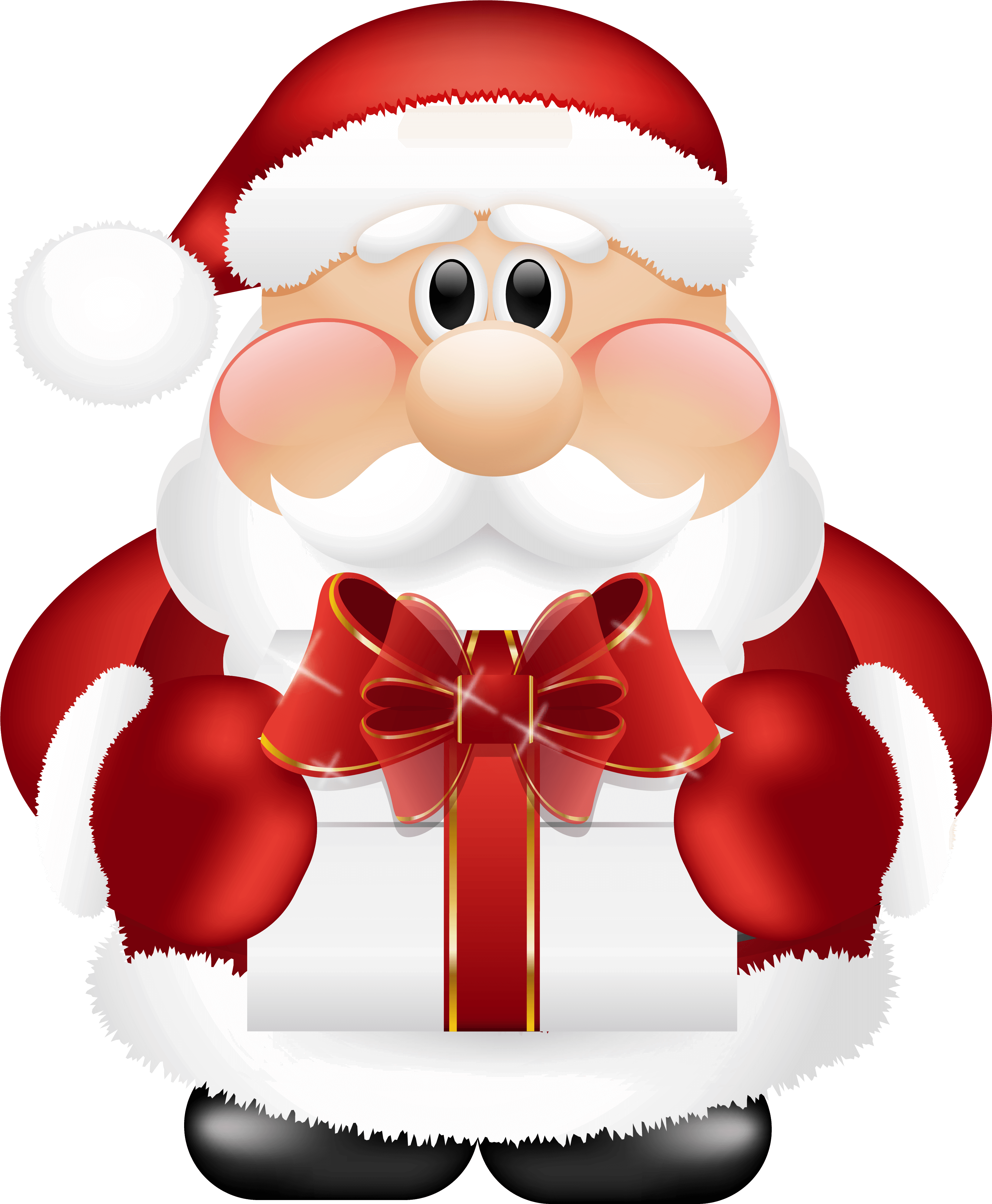 Santa Claus Png - Cute Santa Claus Png (2889x3504), Png Download