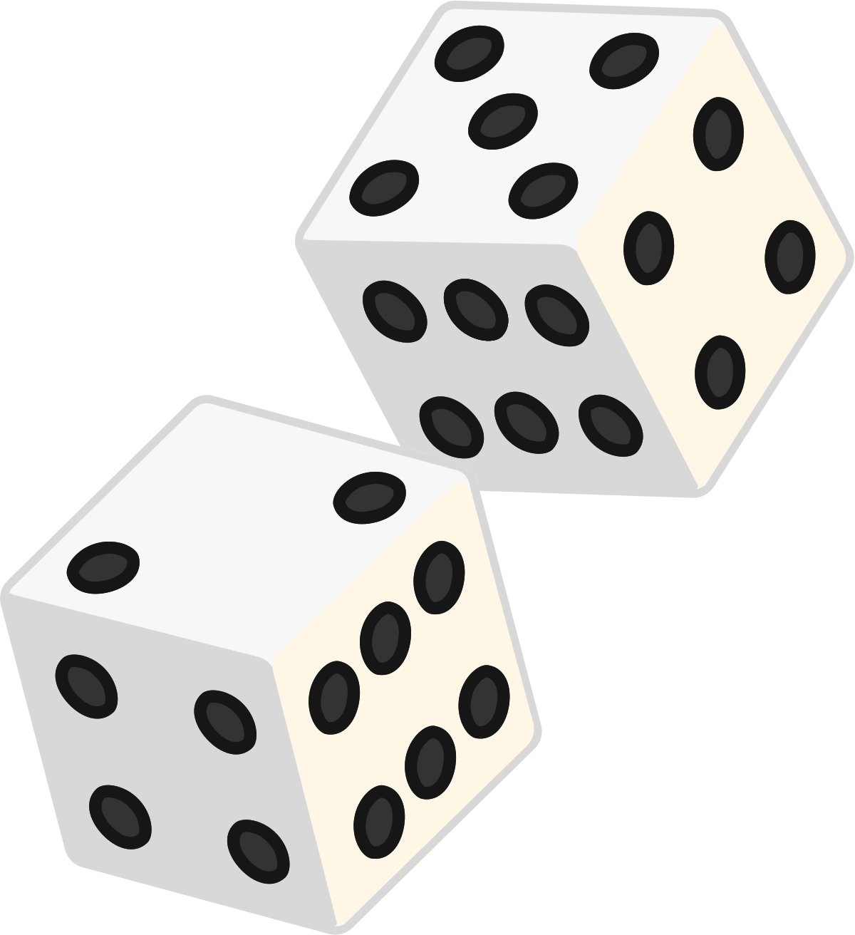 Two Dice Transparent (1200x1312), Png Download