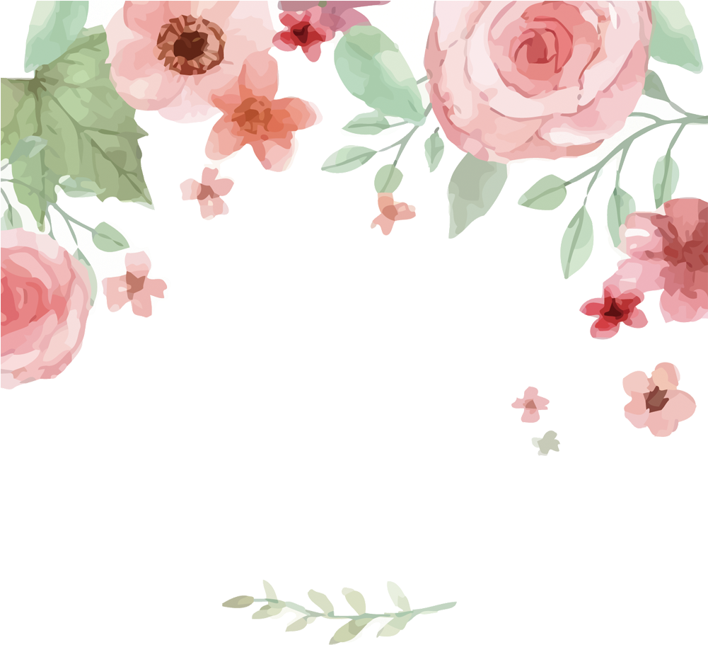 Watercolor Flower Vector Png - Flower Vector Png Transparent (1000x1000), Png Download