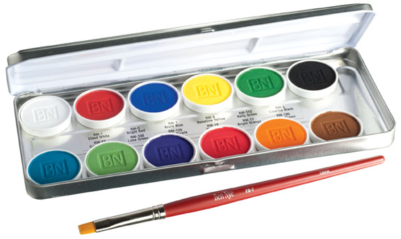 Ben Nye Magicake Aqua Paint Palette, 12 Colors, - Ben Nye Magicake Aqua Paint Palettes (576x576), Png Download