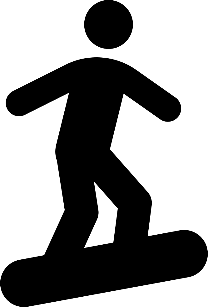 Stick Figure On Snowboard - Stick Figure Skateboarding Png (666x980), Png Download