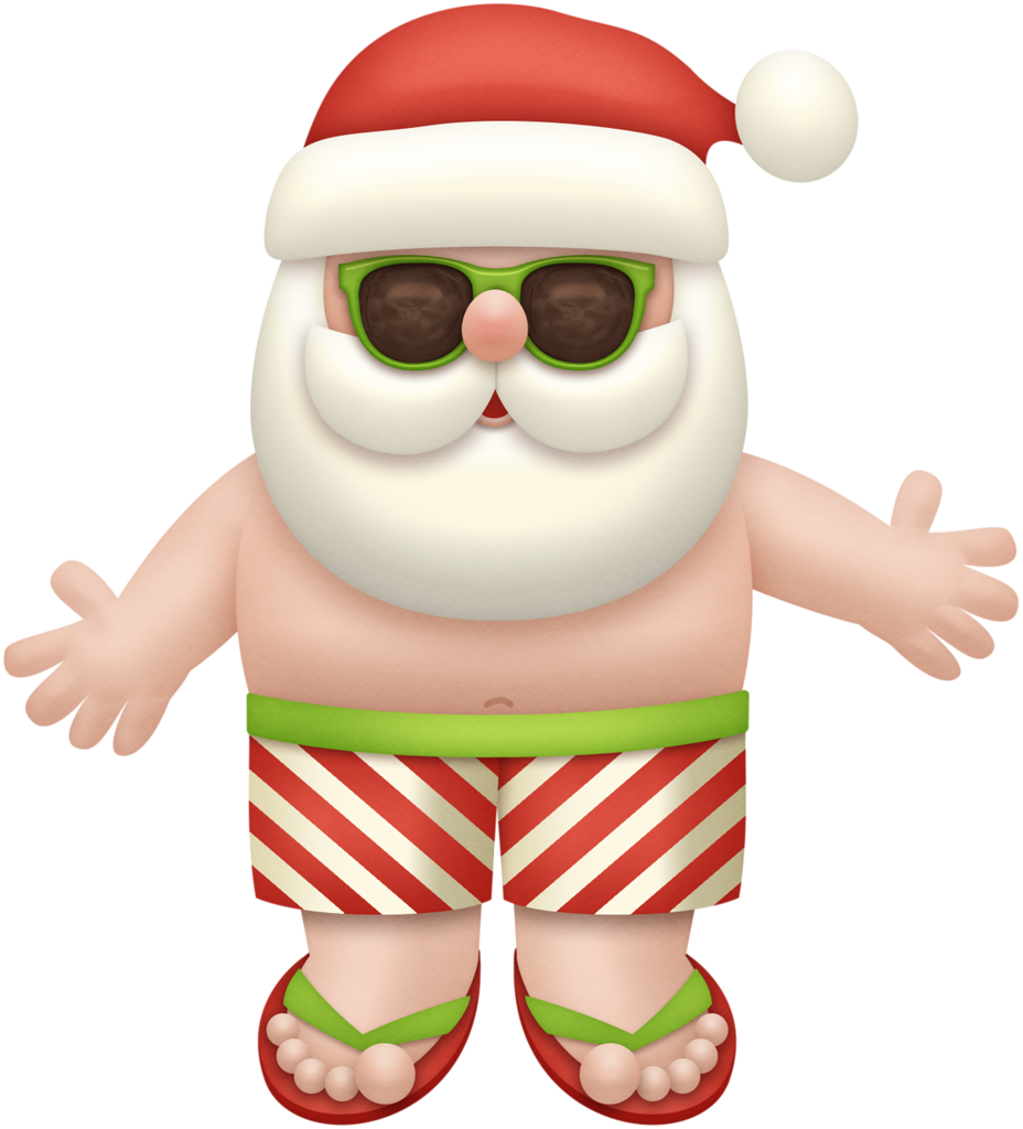 Ch - B *✿* - - Summer Santa Claus Png (928x1024), Png Download