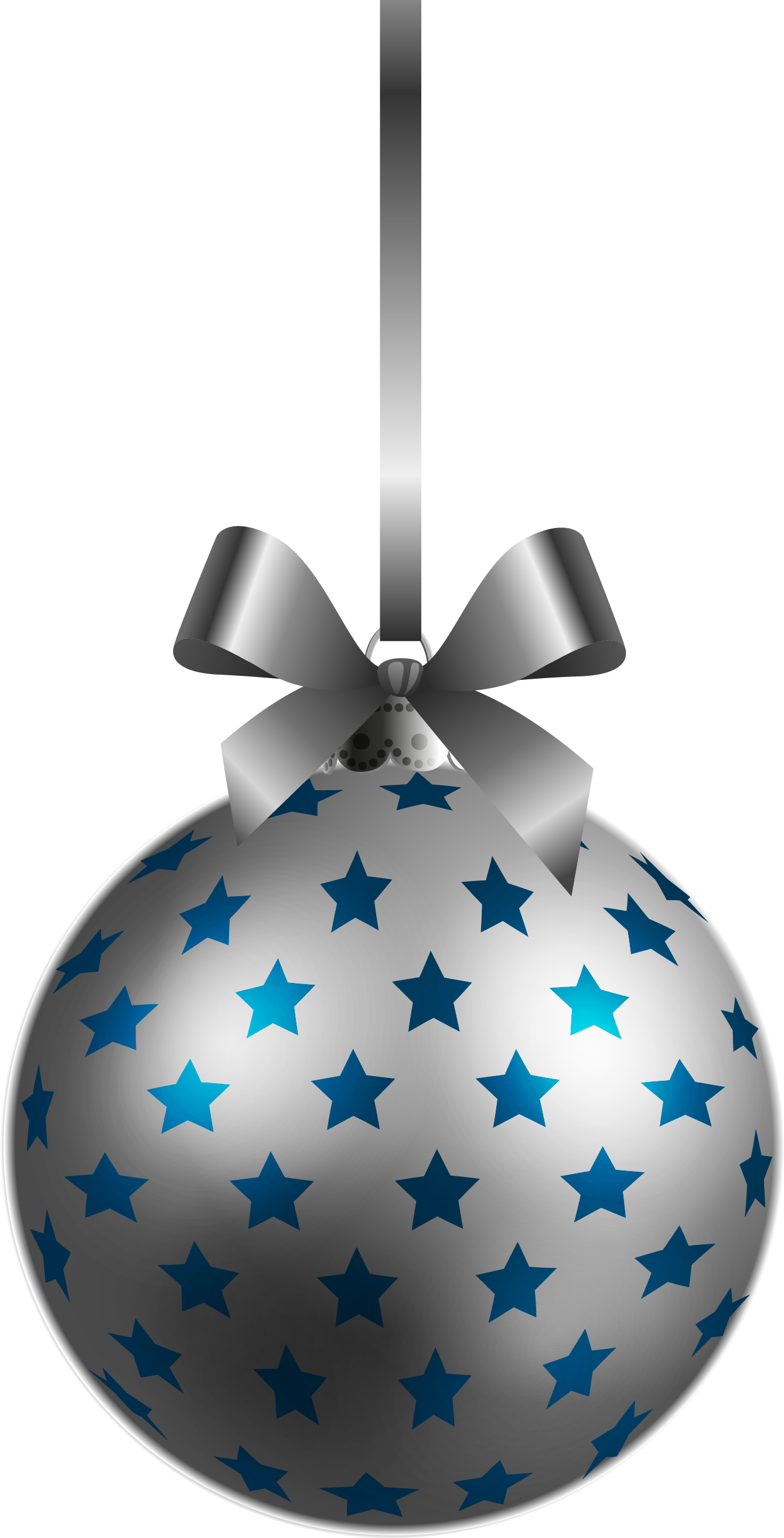 Christmas Ornaments Clipart Silver Ornament - Silver Christmas Ball Png (1338x2624), Png Download