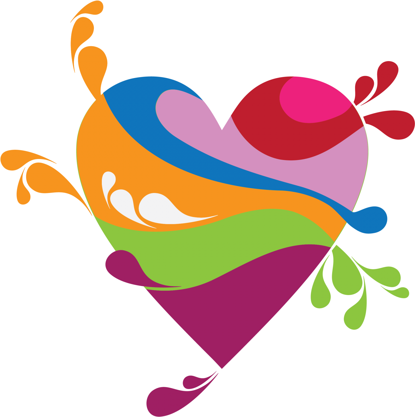 Splash Heart (1600x1600), Png Download